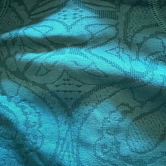 Athleta Long Sleeve Half Zip Pullover Hoodie Top Size S Geometric Detailing - Picture 6 of 6